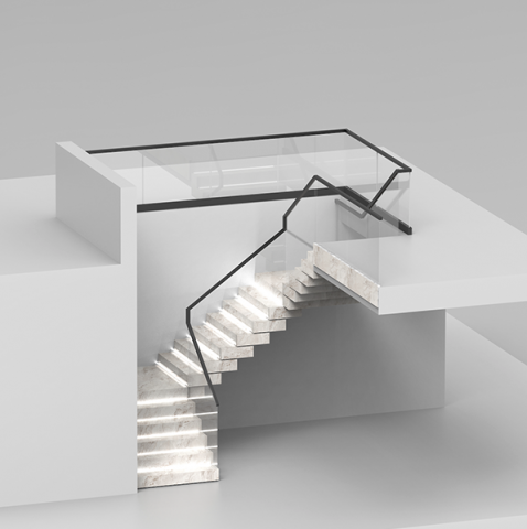 NST Building custom staircase manufacturer for Canada project