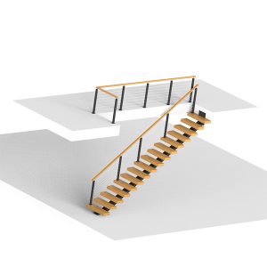 Custom straight staircase manufacturer