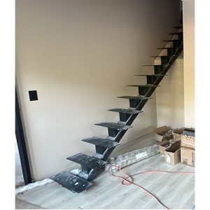Floating staircase installation in North Carolina