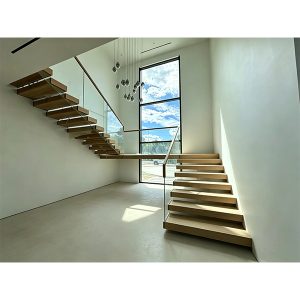 Custom floating staircase in Apex, USA manufactured in China