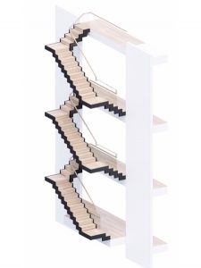 Zig stringer staircase from NST Building.