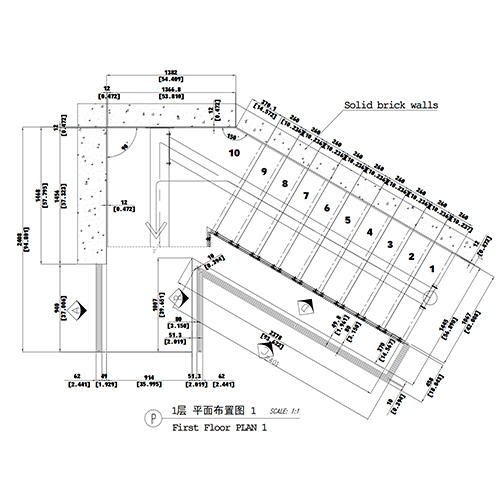 Modern floating staircase drawing China