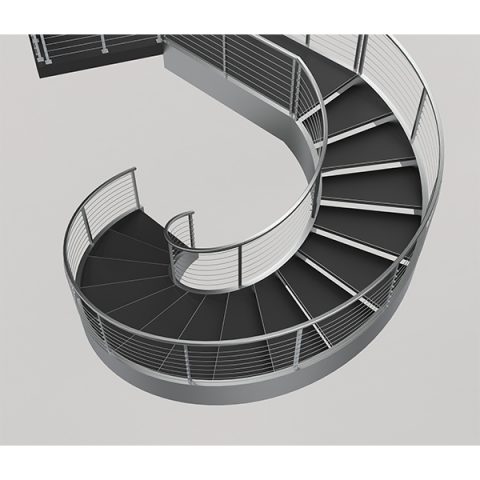 Stainless steel staircase fabrication