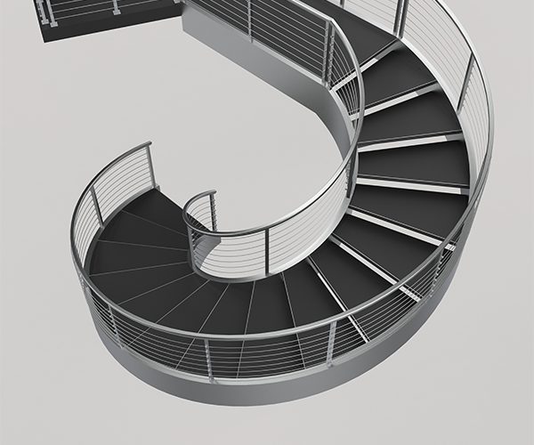 Stainless steel staircase fabrication